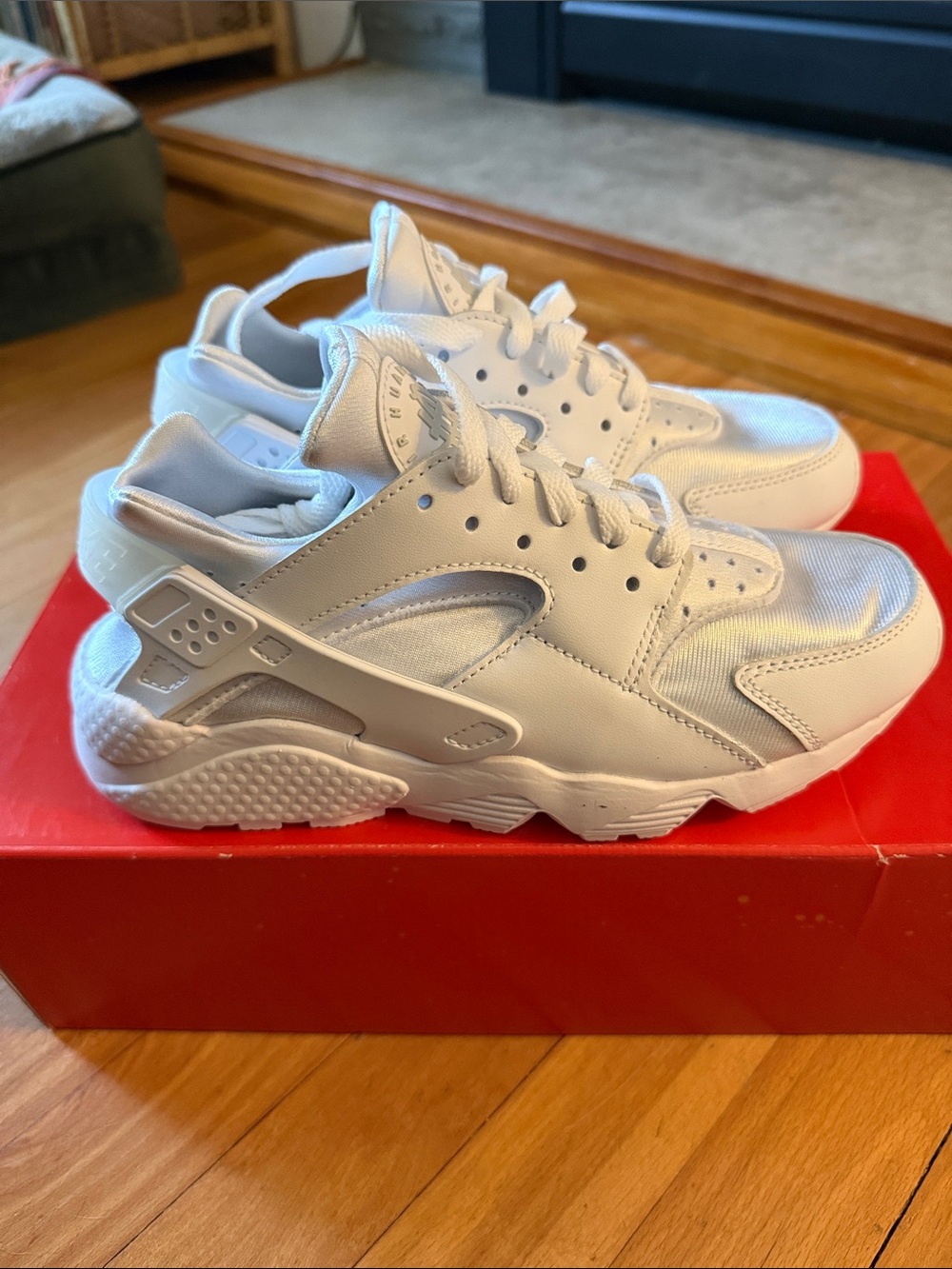 Nike Women's All-White Huarache Sneakers